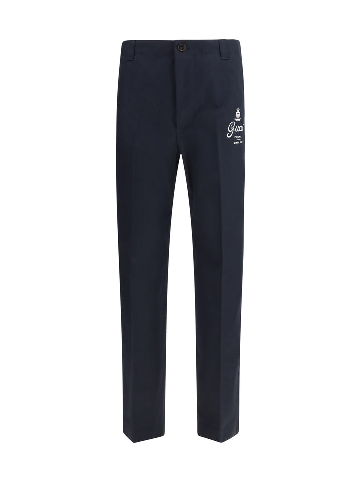 Compact cotton twill Pants 1
