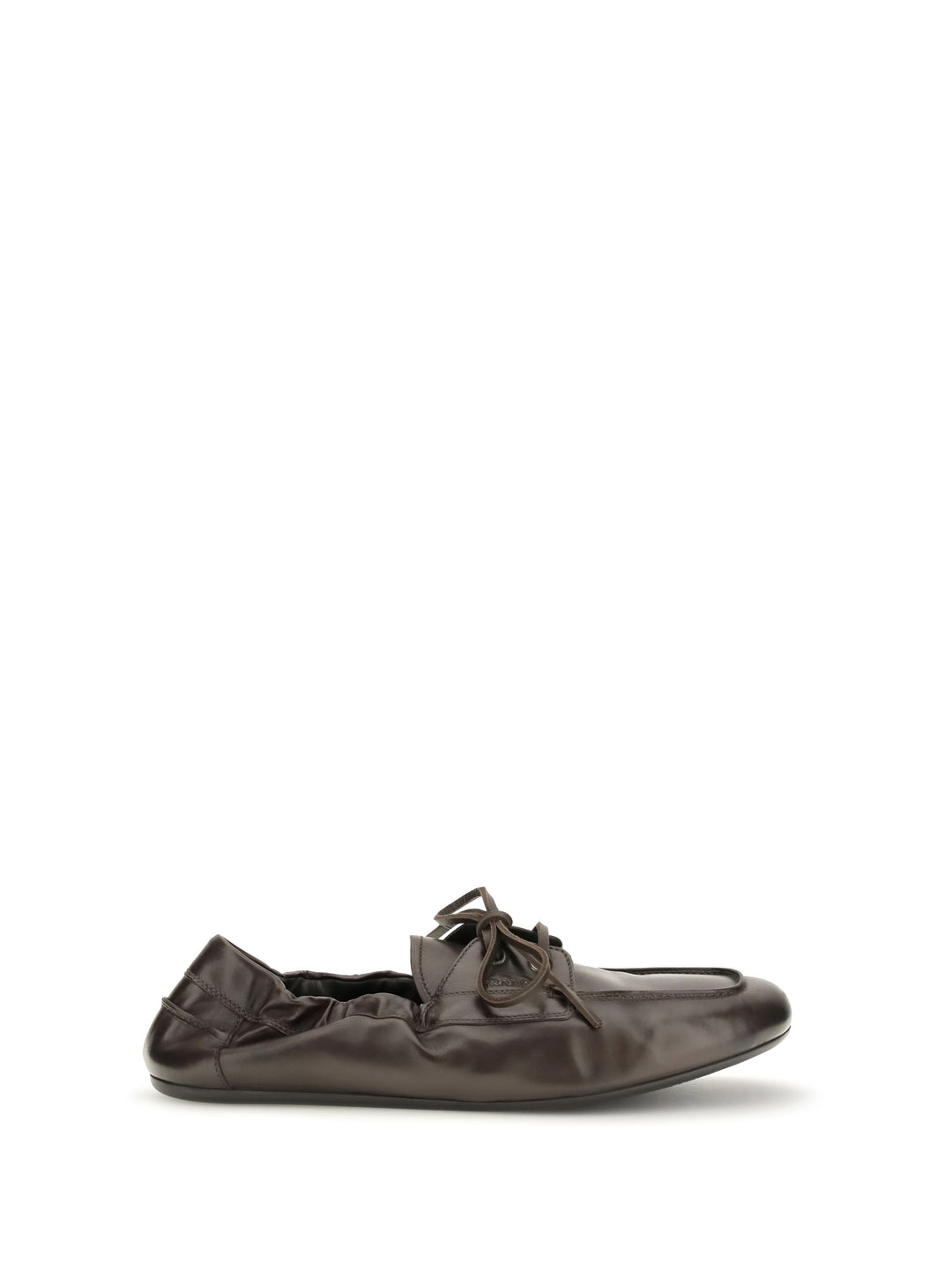 Aged leather lace-up Sneakers 1