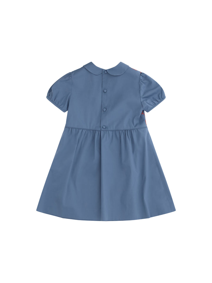 Stretch cotton poplin Dress for Girl 2