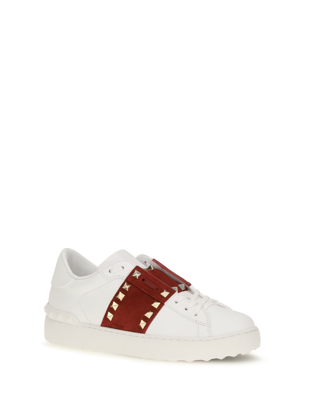 Rockstud Untitled Sneakers with suede band 2