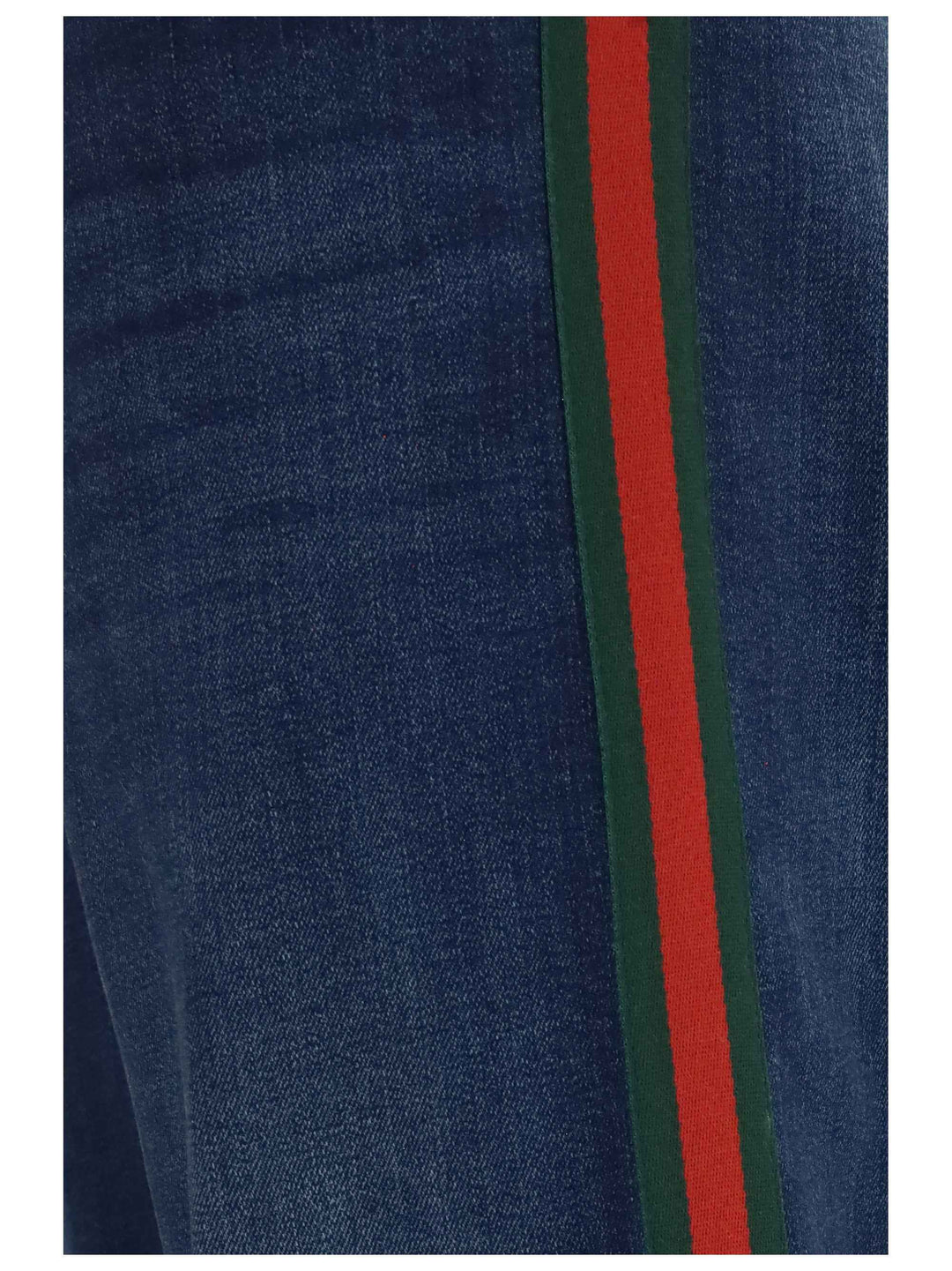 Cotton Jeans with Web stripe