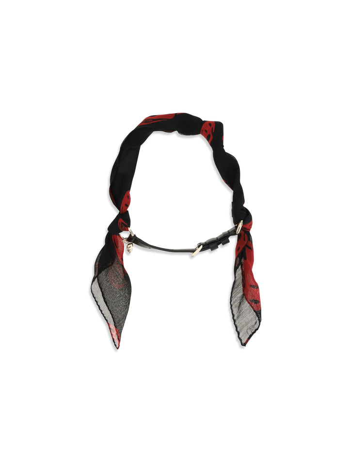 Double-wrap Skull Scarf Bracelet 1