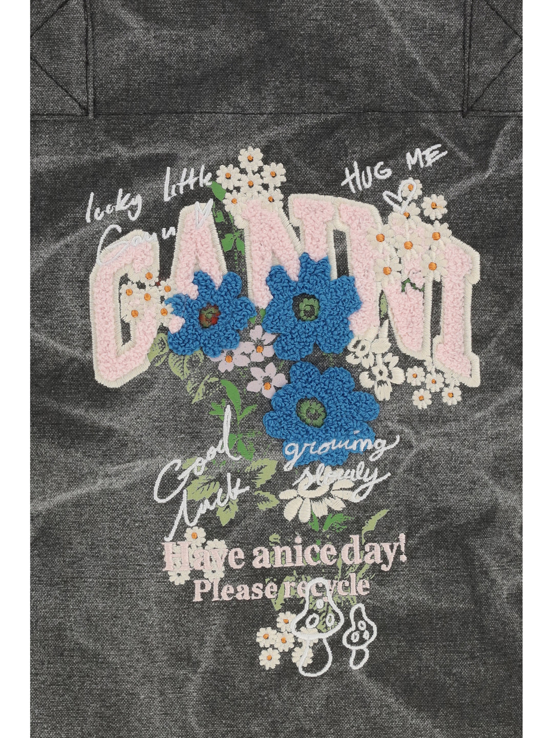 Medium trapeze flower-print Shopping Bag 4