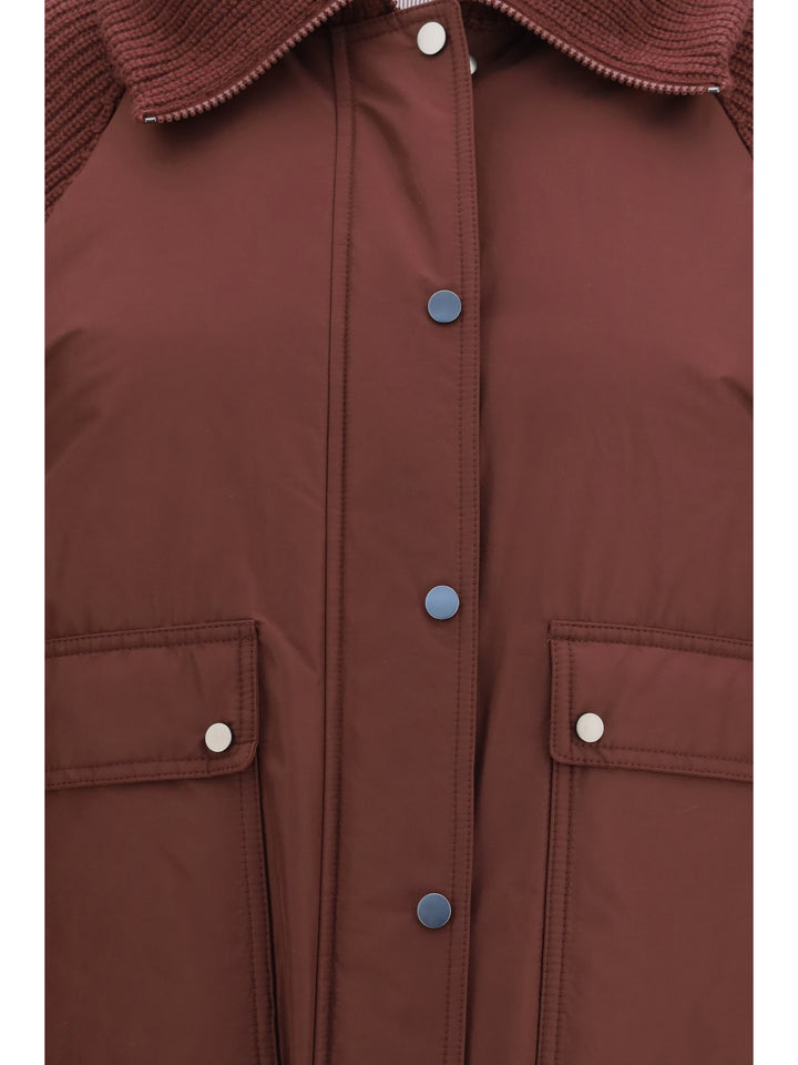 Down Jacket with wool sleeves 3