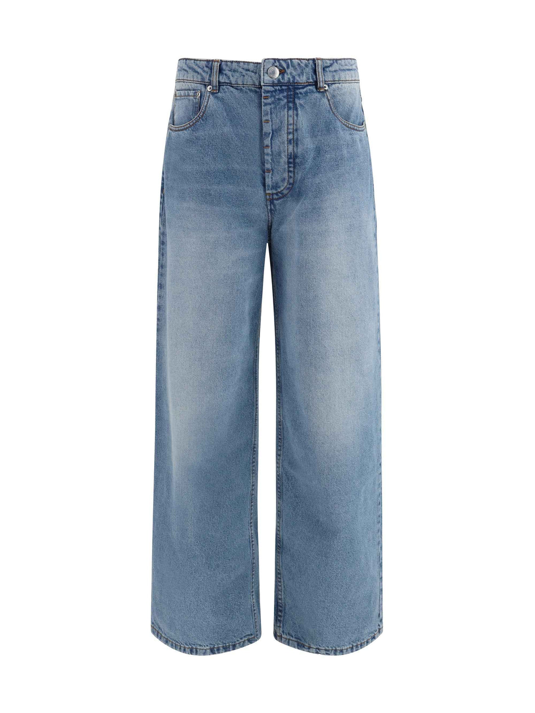 Cotton wide-leg Jeans