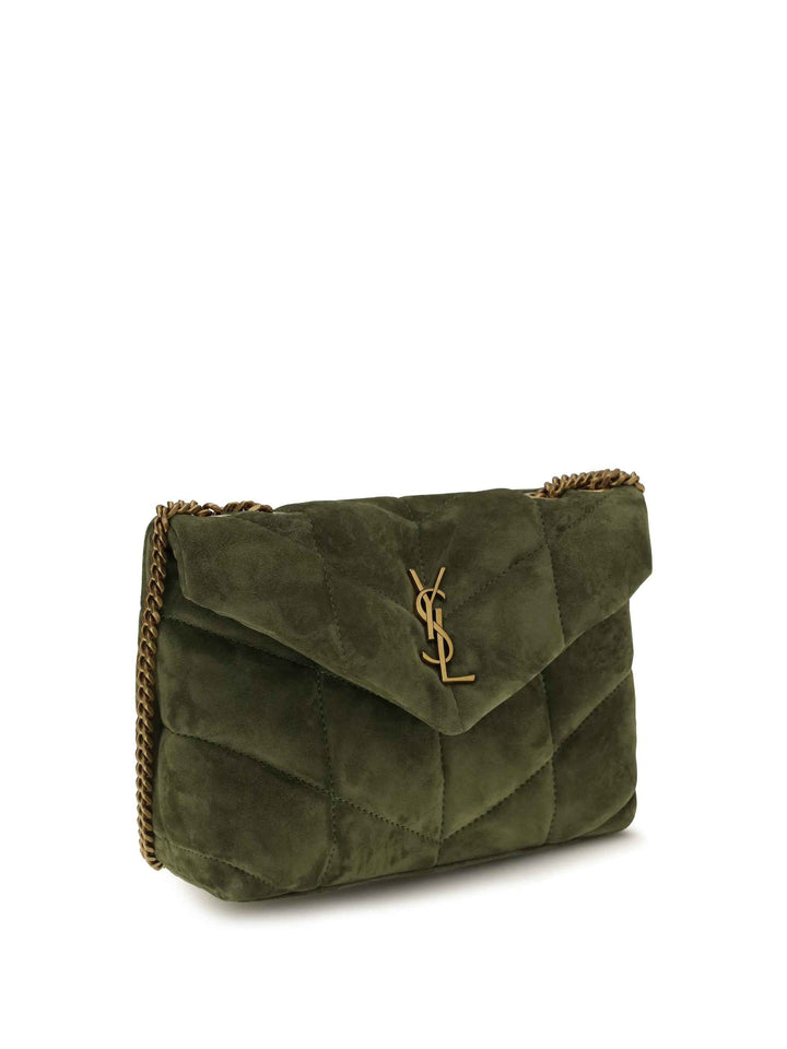 LouLou Puffer Toy suede Shoulder Bag