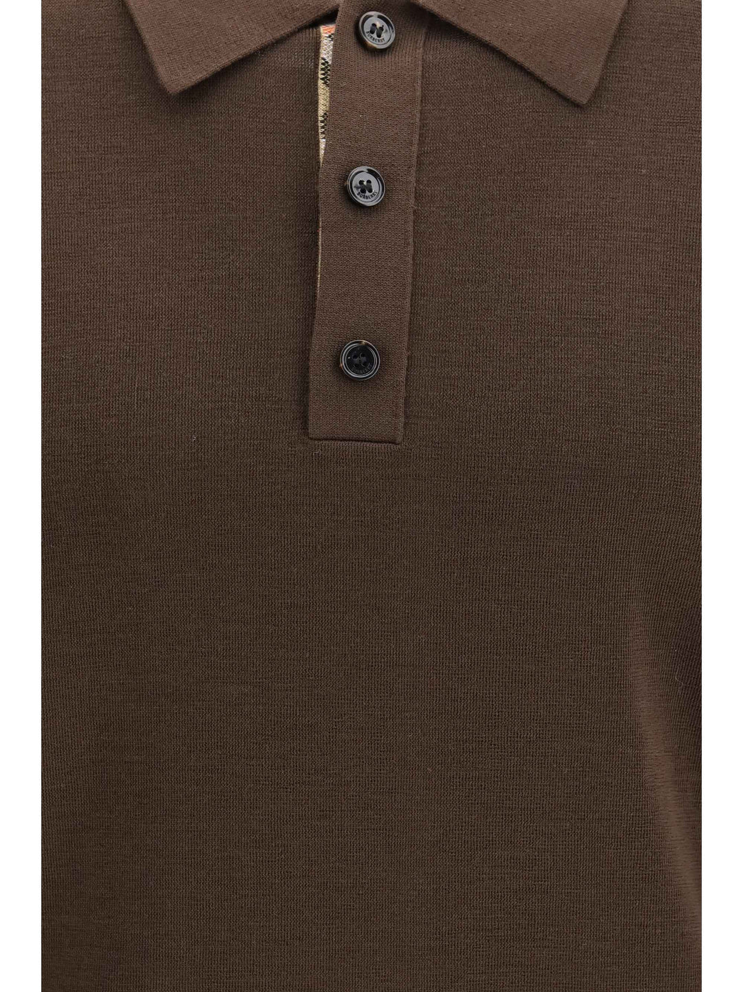 Long-sleeve wool Polo
