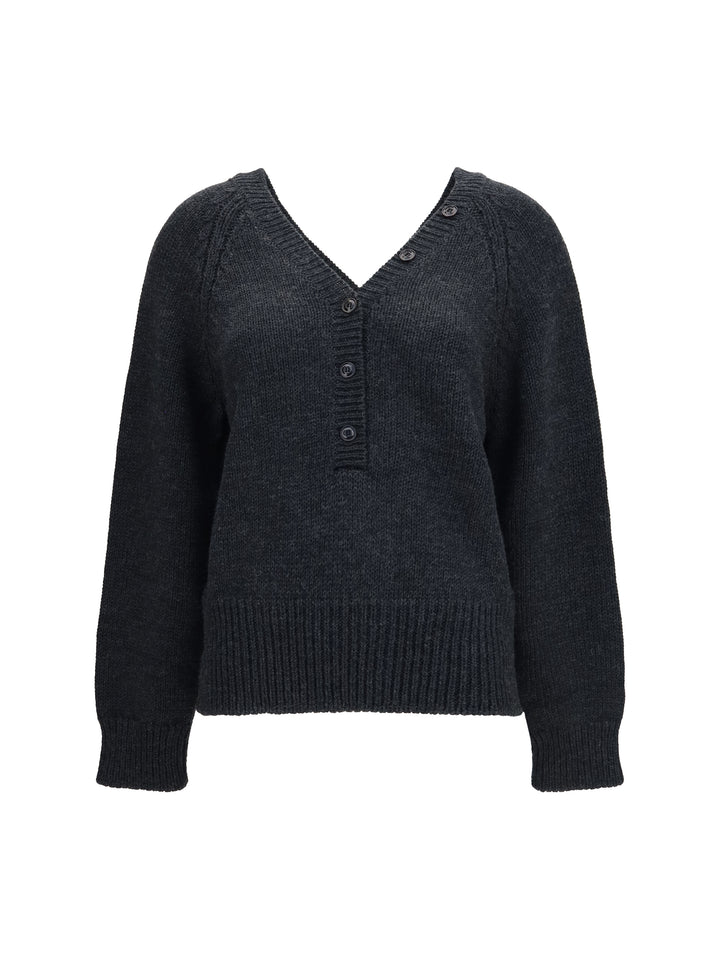 Country Henley merino Cardigan 1