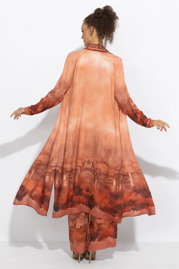 VISCOSE WIDE-LEG TROUSERS WITH ELASTIC WAIST - ANCIENT TOWN JIORO СВОБОДЕН ПАНТАЛОН ОТ ВИСКОЗА - ANCIENT TOWN JIORO