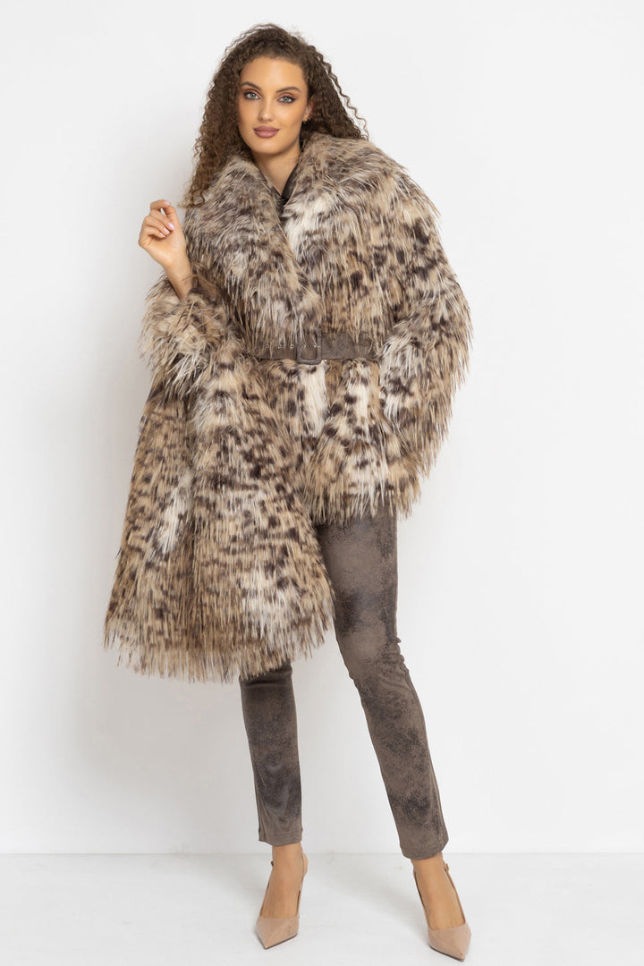 REVERSIBLE SERVAL FAUX FUR AND  LEATHER BAG - ESSENTIALS JIORO ДВУЛИЦЕВА ЧАНТА ОТ ЕКО КОЖА И ИМИТАЦИЯ НА КОЗИНА СЕРВАЛ - ESSENTIALS JIORO