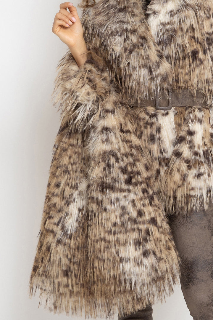 REVERSIBLE SERVAL FAUX FUR AND  LEATHER BAG - ESSENTIALS JIORO ДВУЛИЦЕВА ЧАНТА ОТ ЕКО КОЖА И ИМИТАЦИЯ НА КОЗИНА СЕРВАЛ - ESSENTIALS JIORO