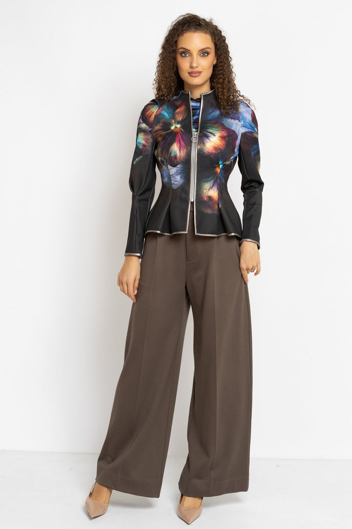 BLAZER AJUSTÉ EN NÉOPRÈNE DE PLONGÉE - VIOLET