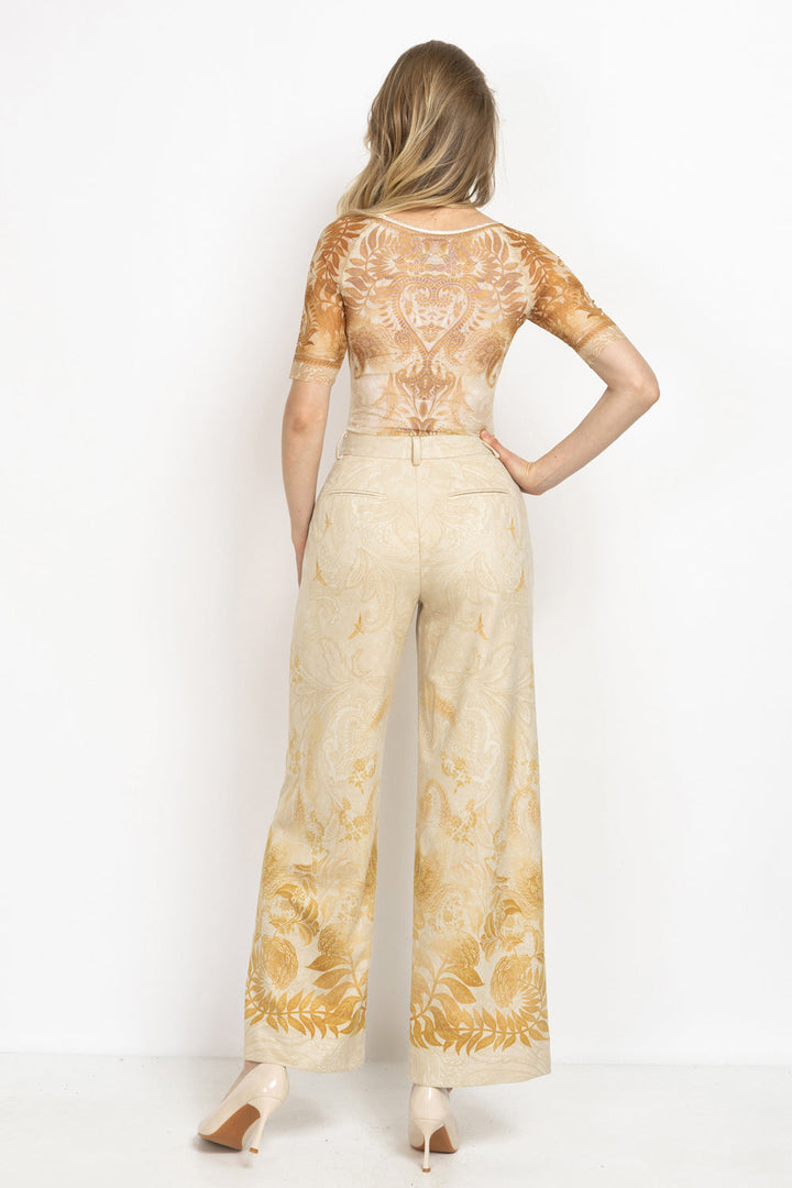 SHORT-SLEEVE BODYSUIT WITH MODAL LINING - SUNSET JIORO БОДИ С КЪС РЪКАВ И ПОДПЛАТА ОТ МОДАЛ - SUNSET JIORO