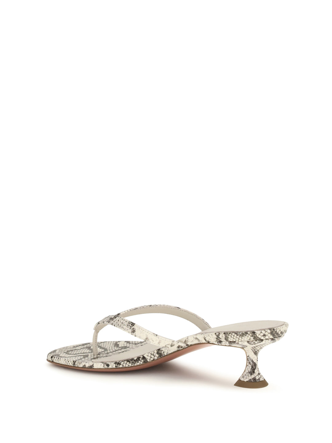 Snake-print Juliette Thong Sandals 3
