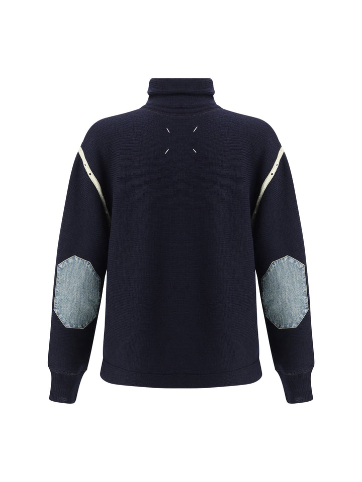 Wool half-zip high-neck 2
