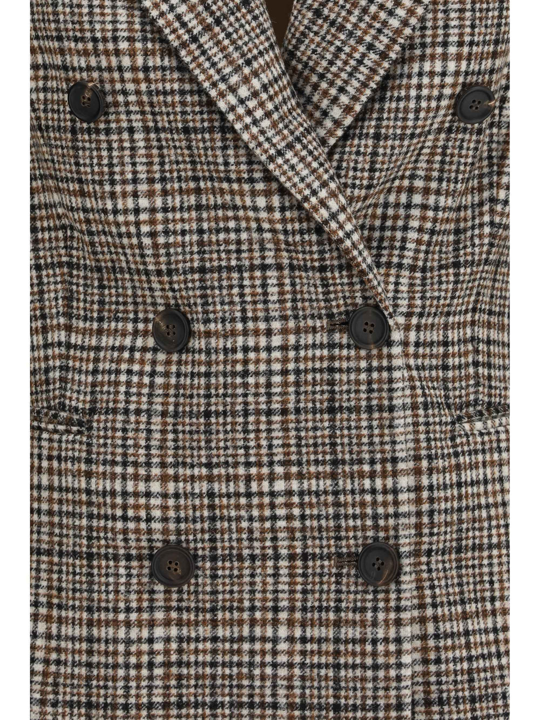 Double-breasted Jacket in alpaca and wool blend