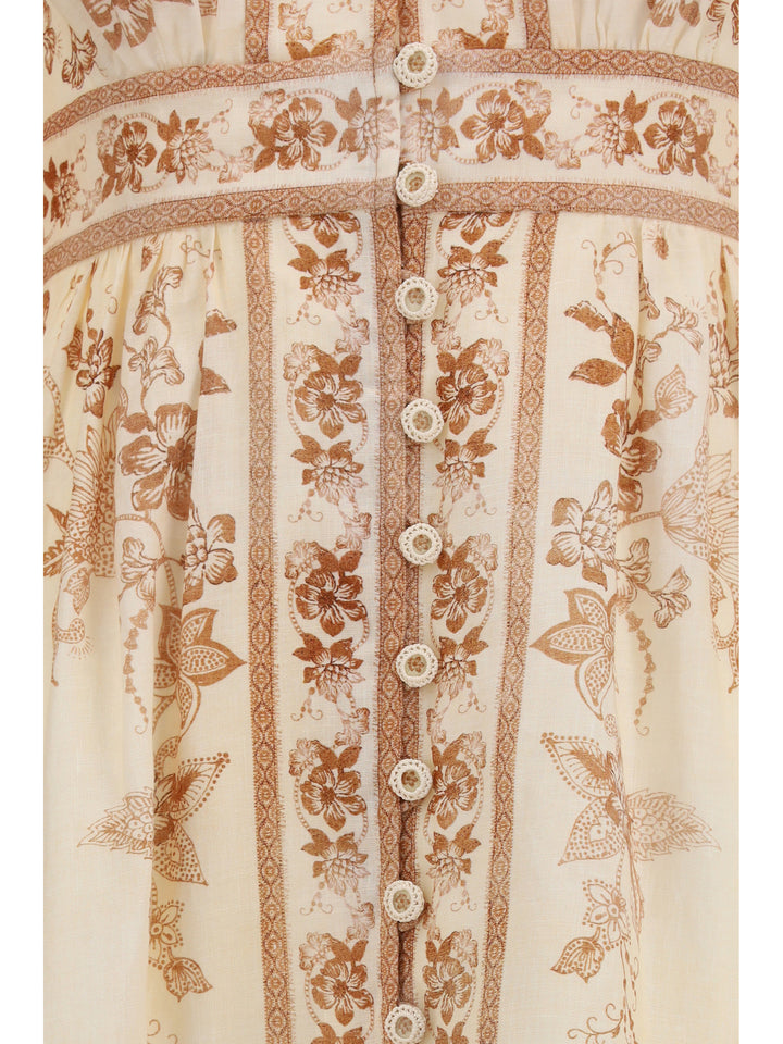 Indra Plunge floral Dress 3