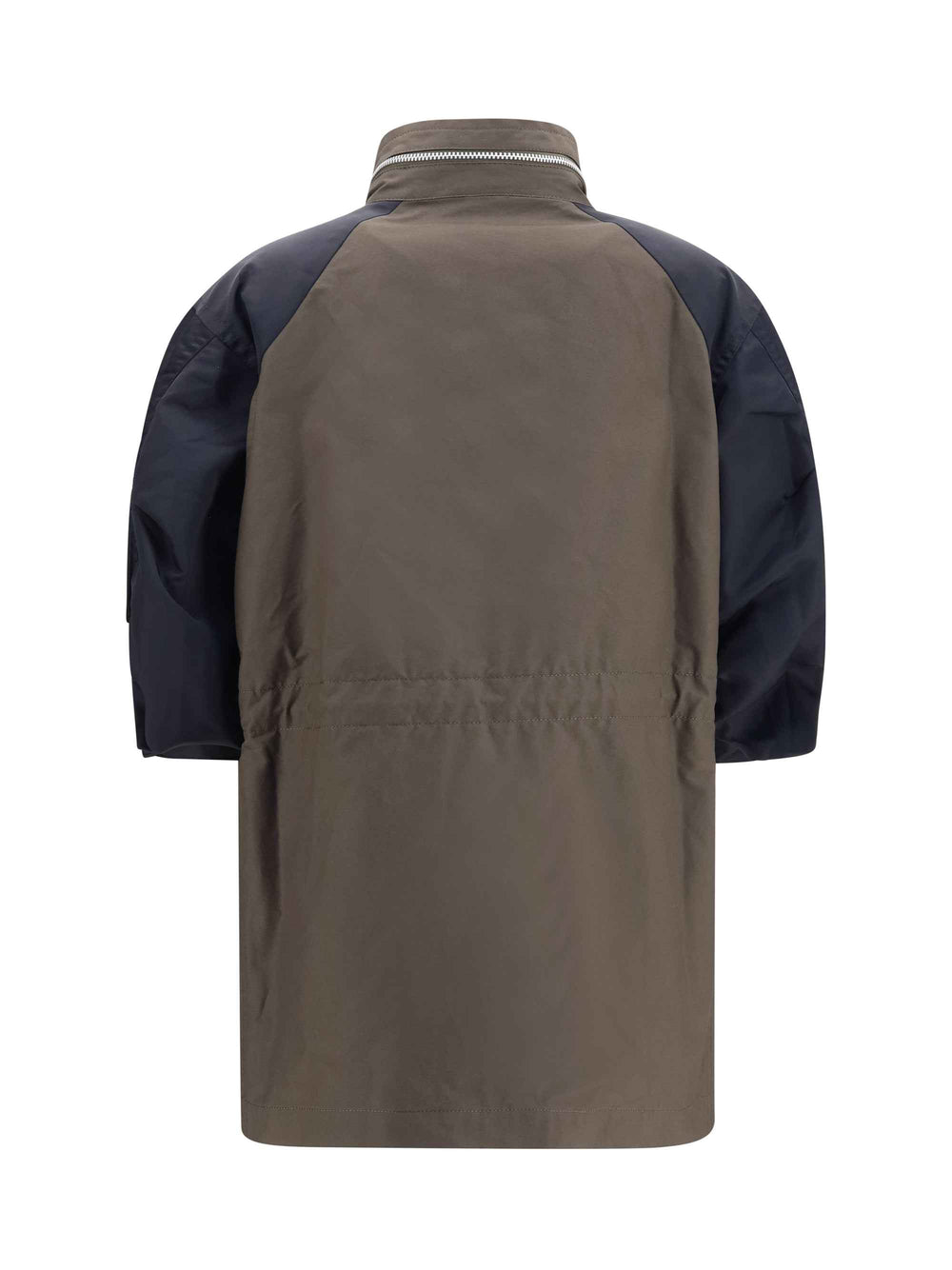 Nylon and cotton Jacket with three-quarter sleeves