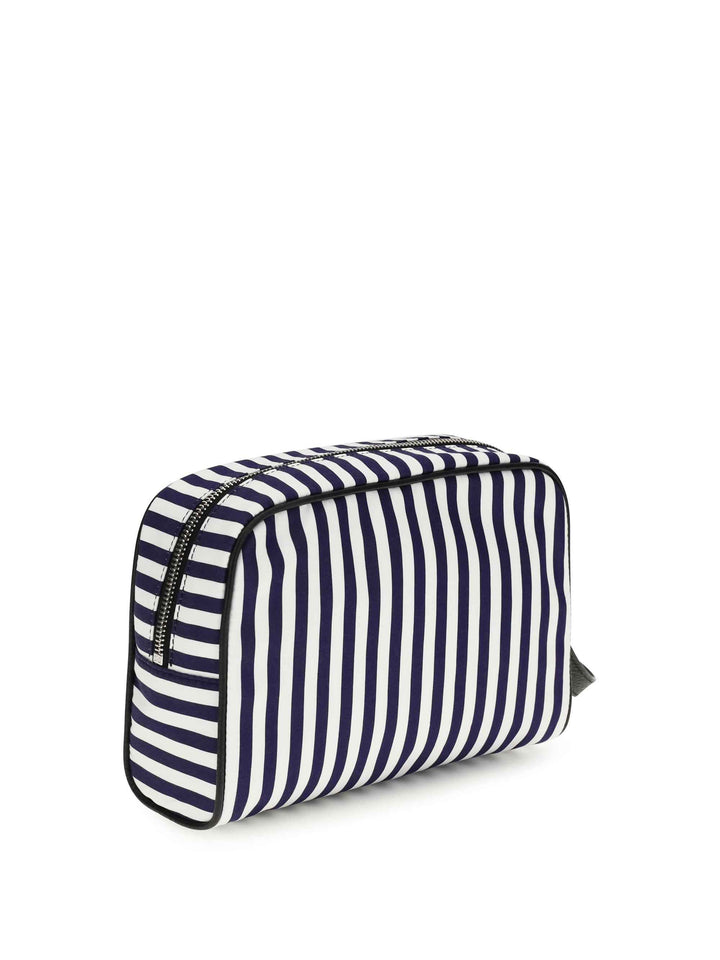 Striped poplin Handbag