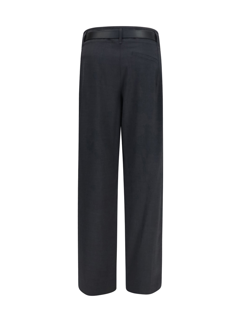 Ronda wool Pants with leather belt 2