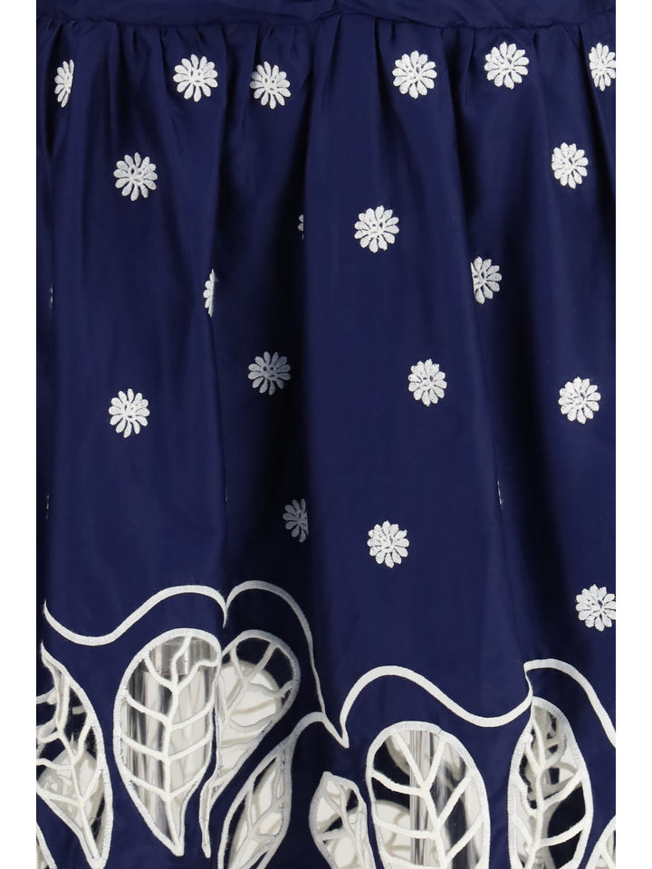 Richelieu embroidered midi Dress 3