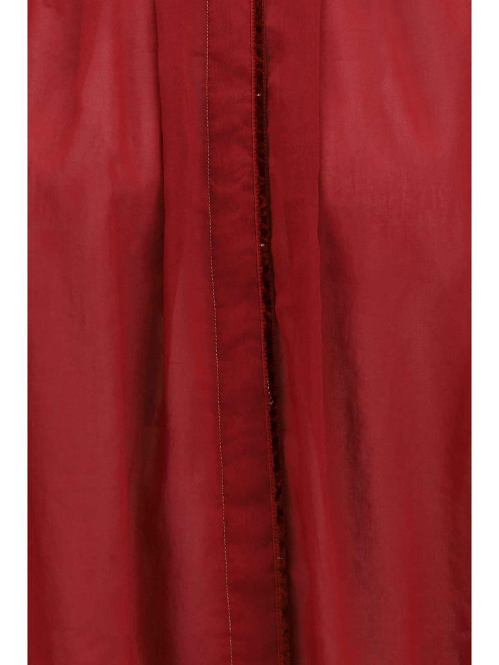pleated high-neck Blouse