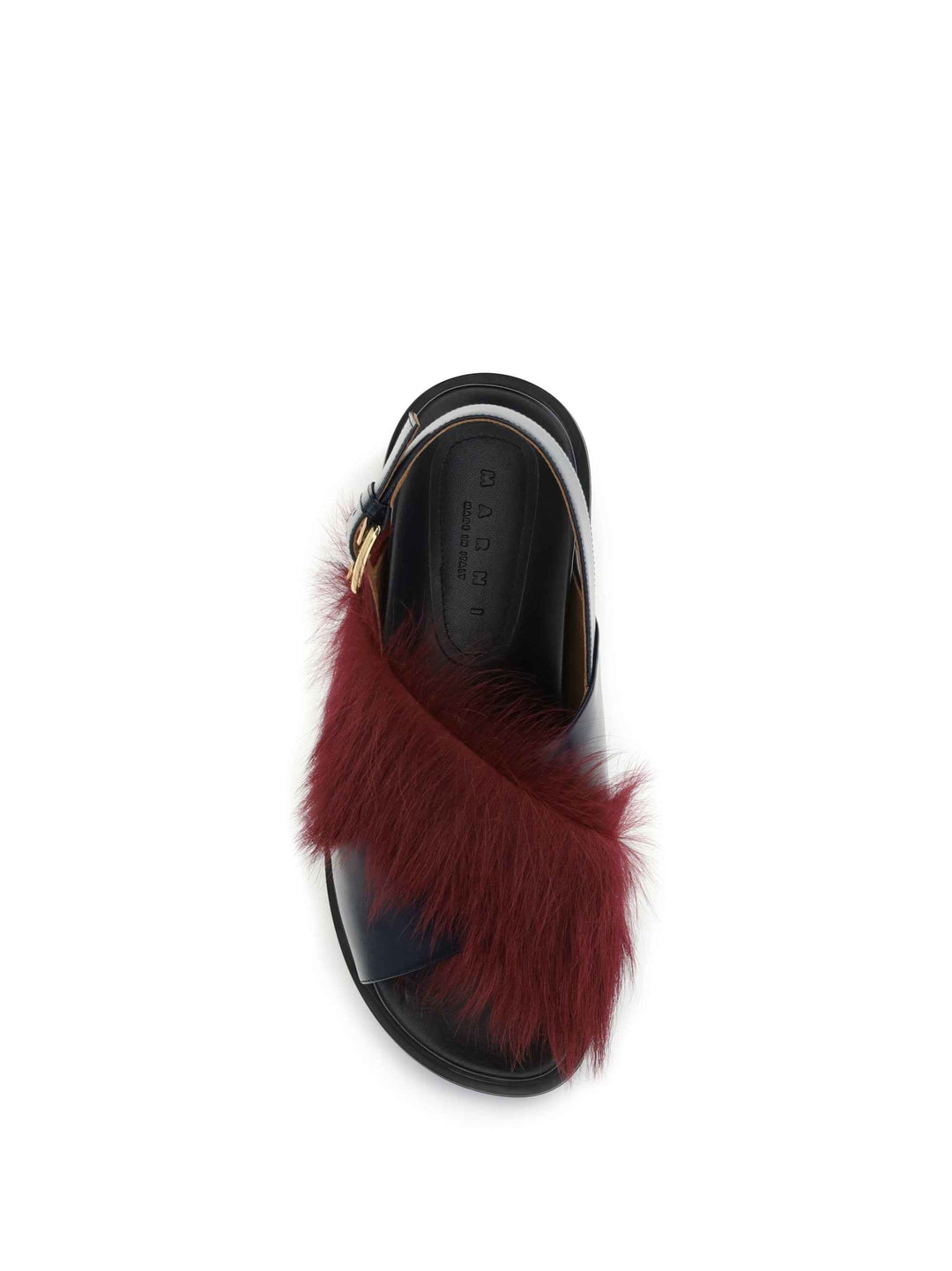 Fur-lined Fussbett Sandals