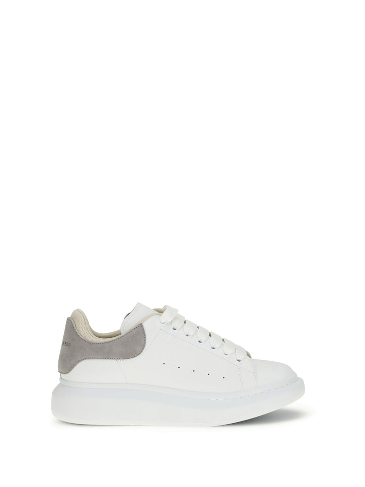 Oversized Sneakers with suede heel tab 1