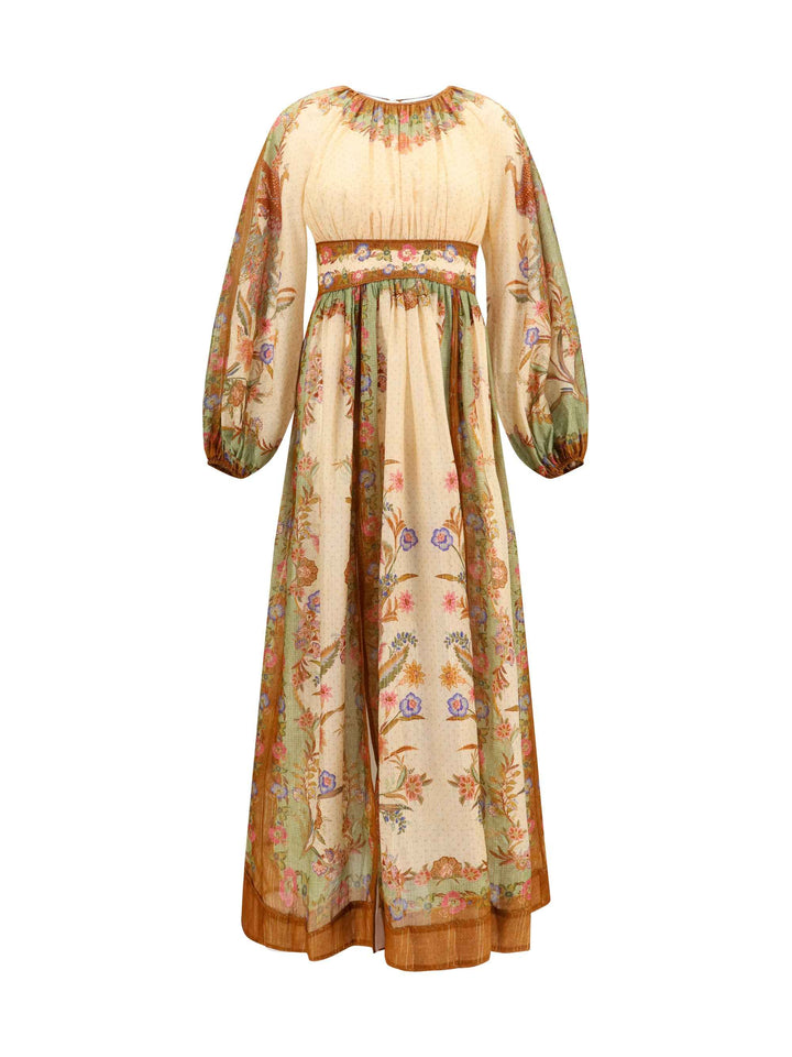 Indra elasticated waist maxi Dress