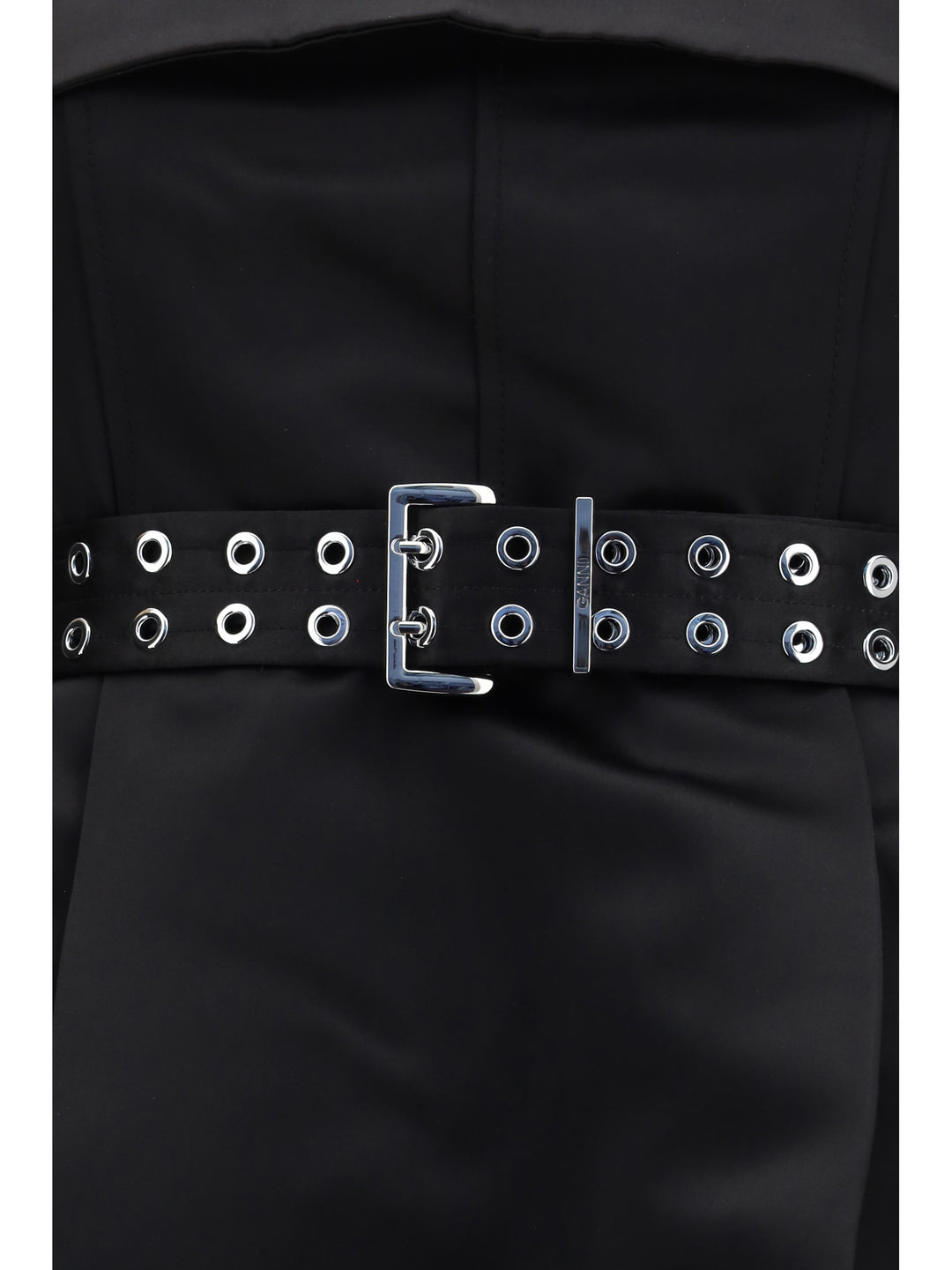 Short satin Dress with a full skirt 3