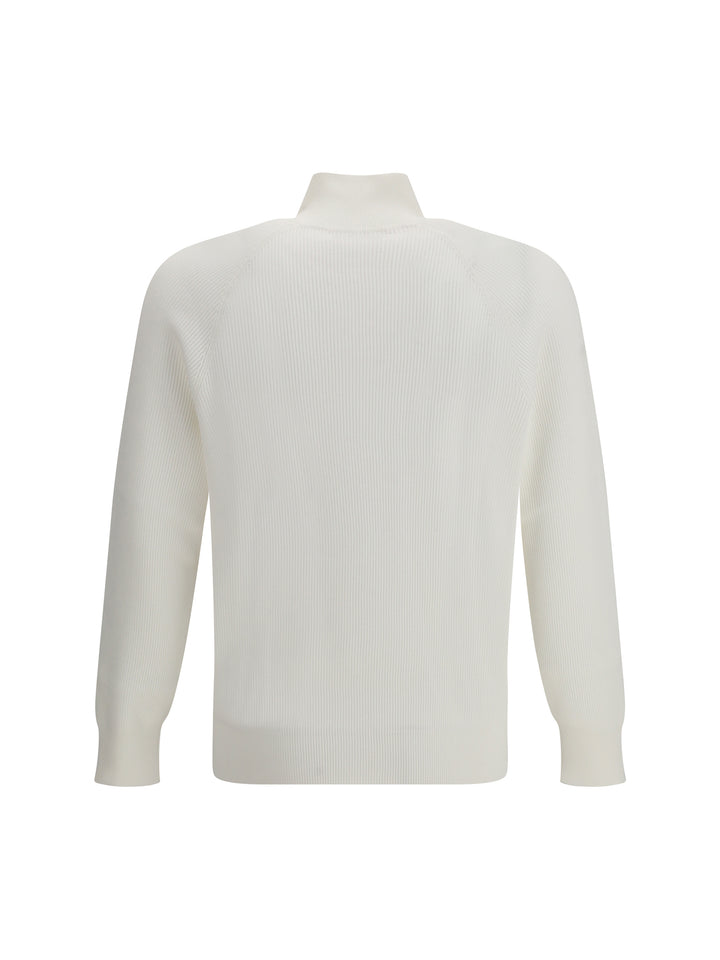 Cotton Sweater with a high neckline 2