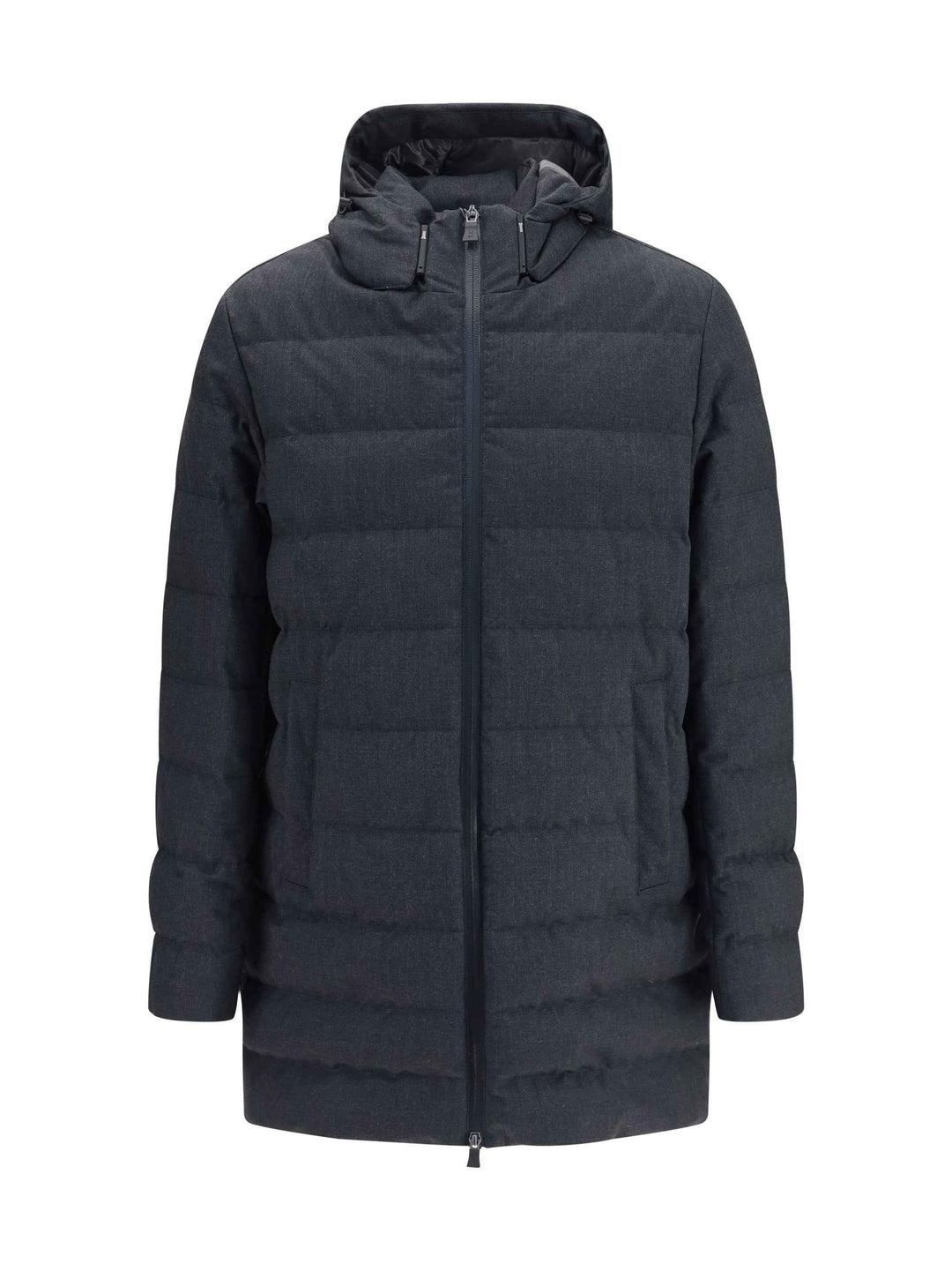 Long padded Hooded Jacket