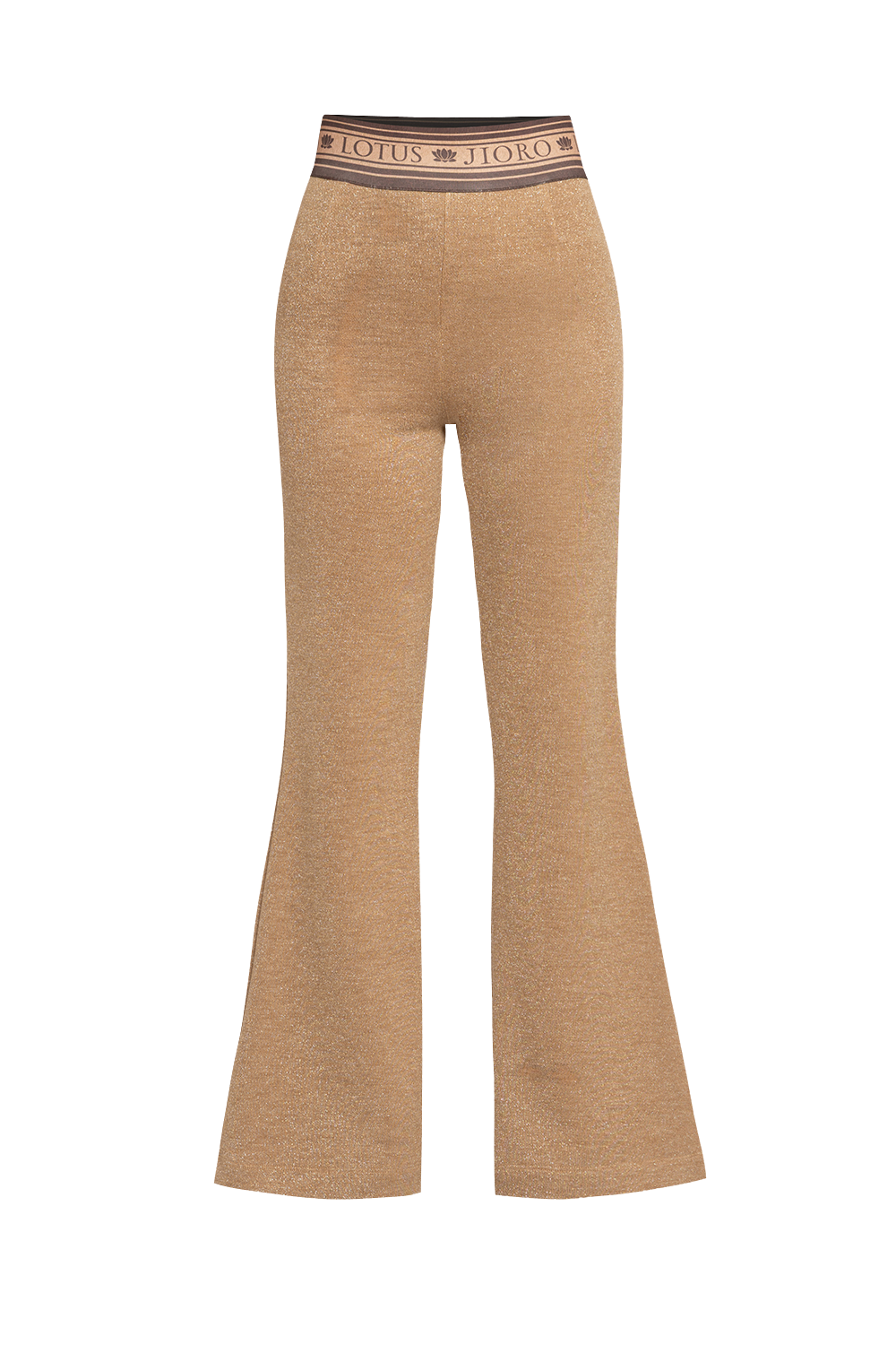 GOLD LUREX CHARLESTON PANTS - ESSENTIALS