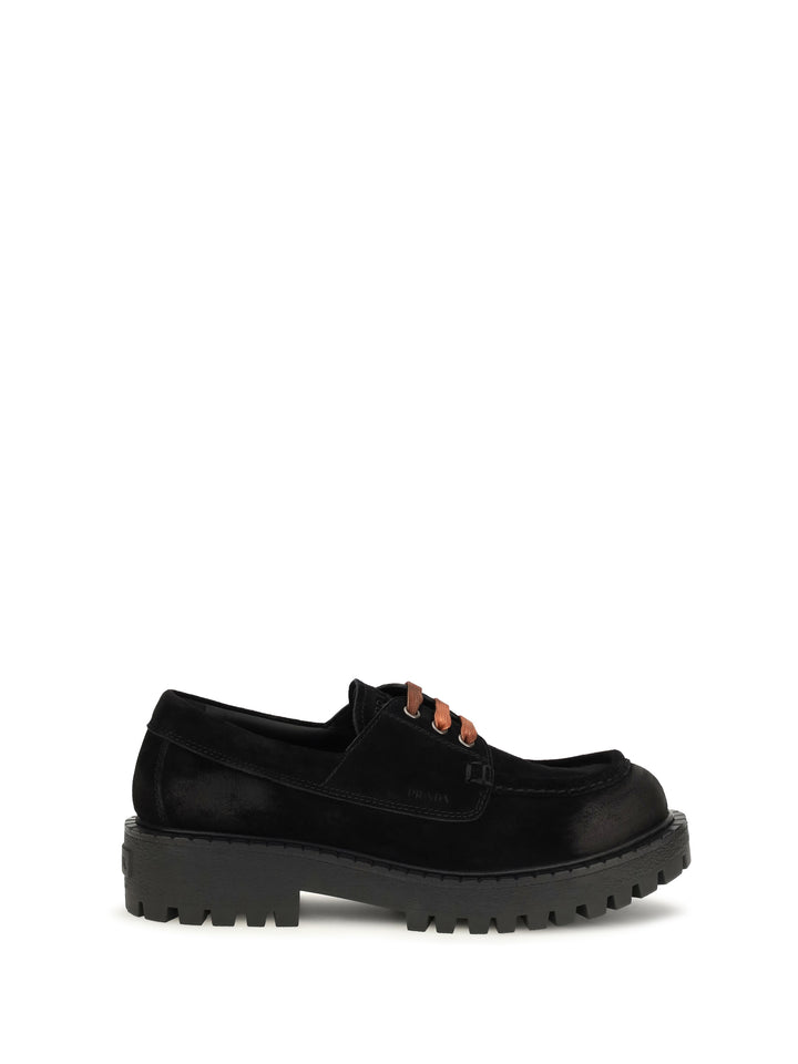 Suede lace-up Loafers 1