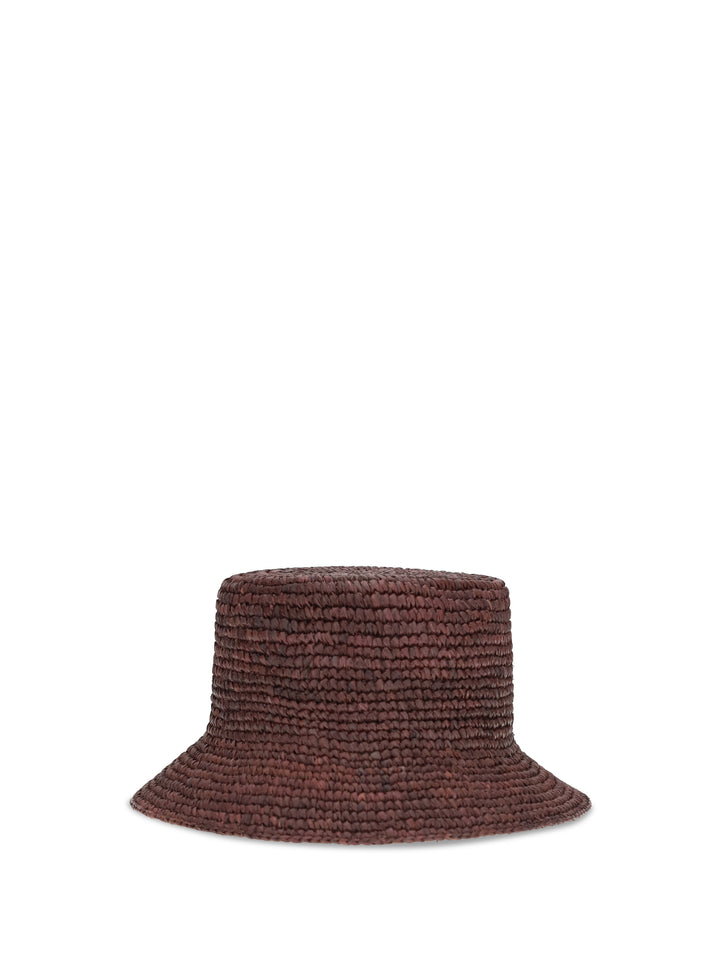Orb raffia Bucket Hat 2