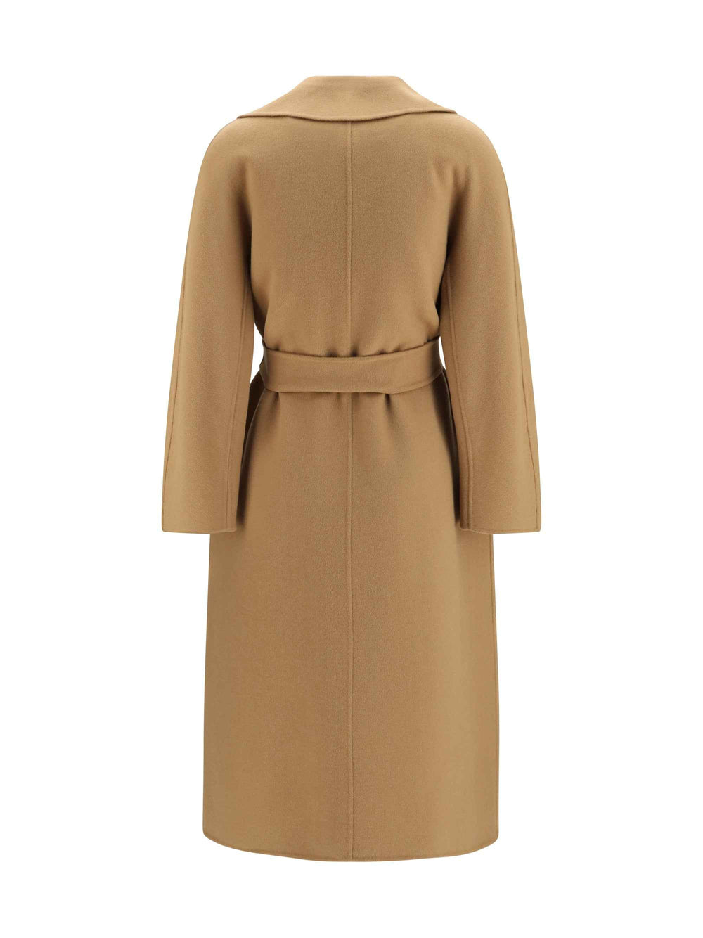 Long robe Coat in wool, cashmere and silk