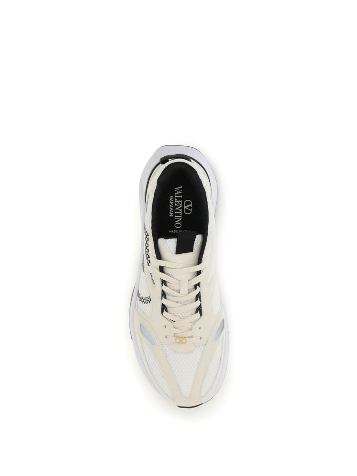 Demivee mesh and suede Sneakers 4