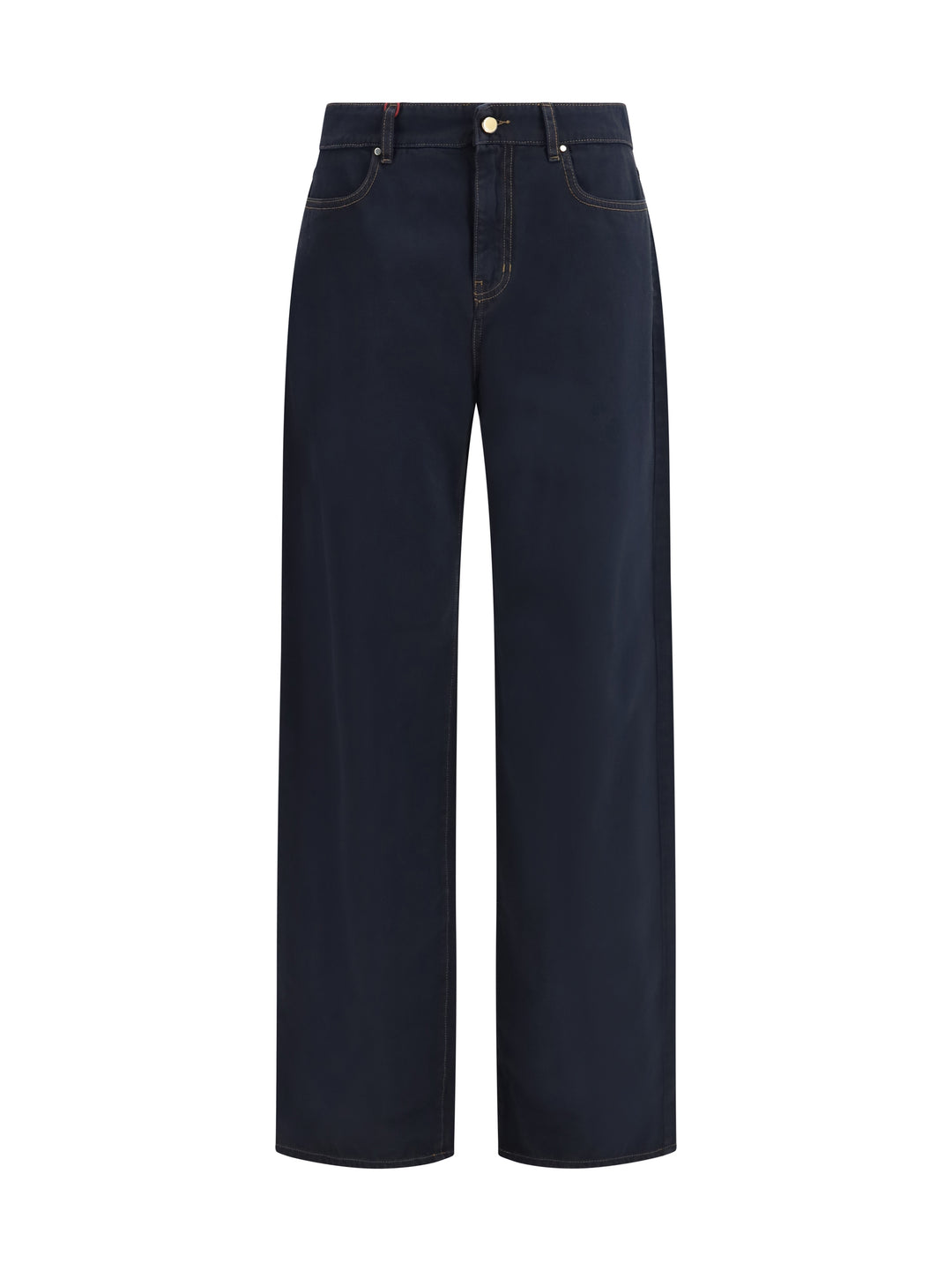 Baggy Pants in pure cotton satin 1