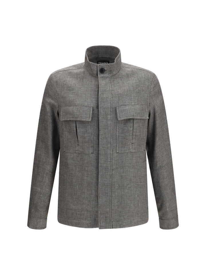 High-collar Shirt Jacket 1