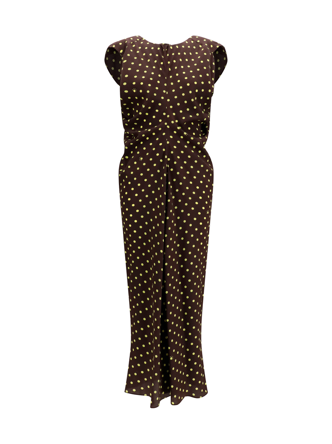 Printed polka dot crepe Dress 1