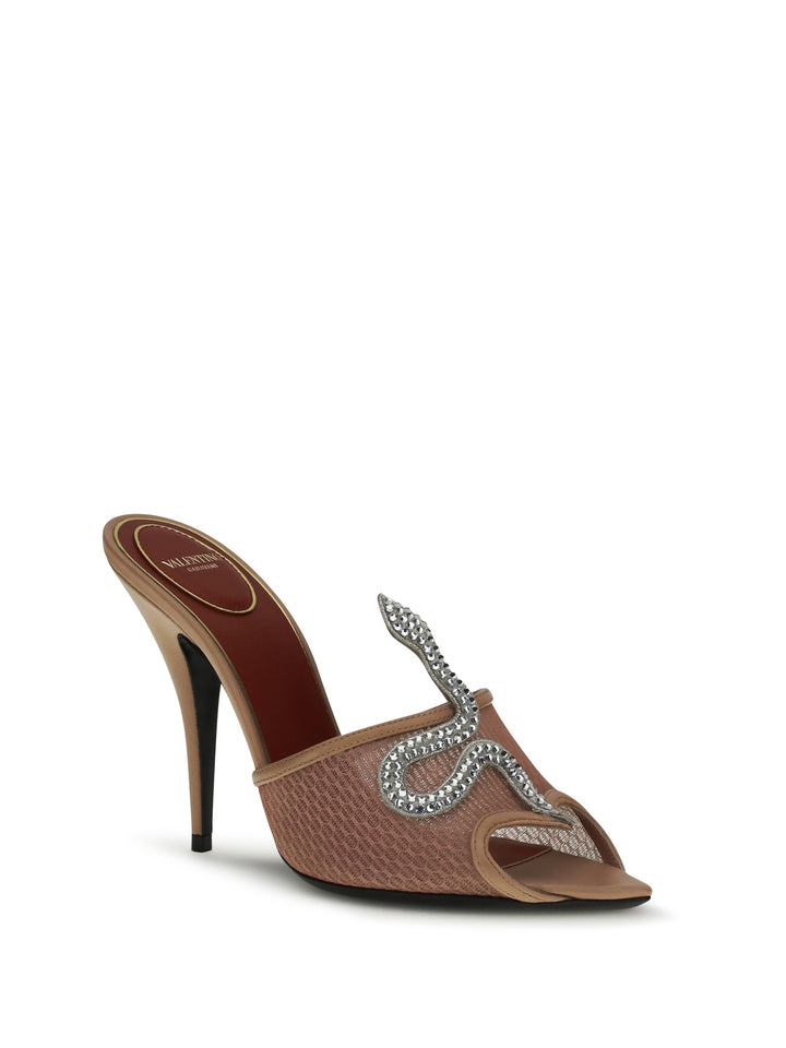 Coeur Vipère Sandals with mesh 2