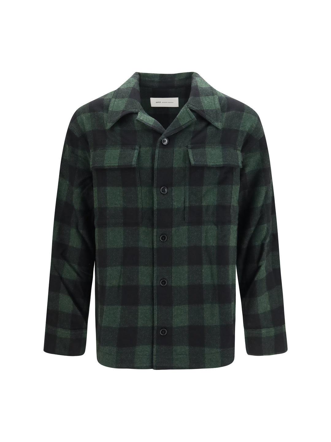 Checked virgin wool Shirt 1