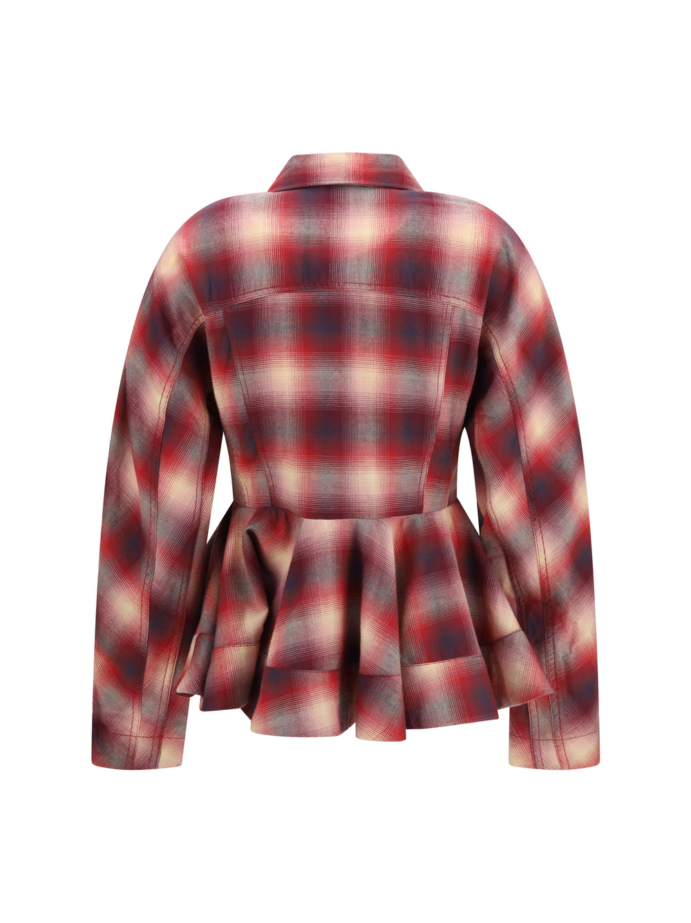 Peplum flannel Shirt 2