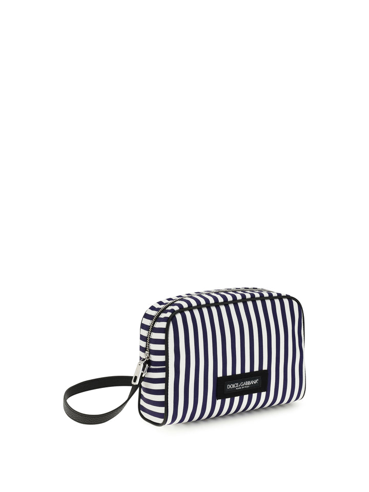 Striped poplin Handbag 2
