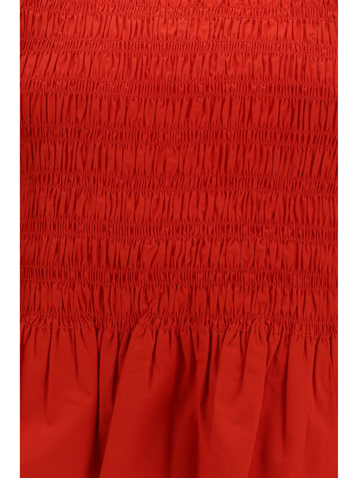Ruched cotton Top with side bows 3
