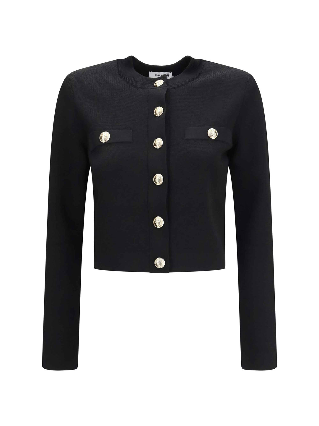 Round-neck viscose Cardigan