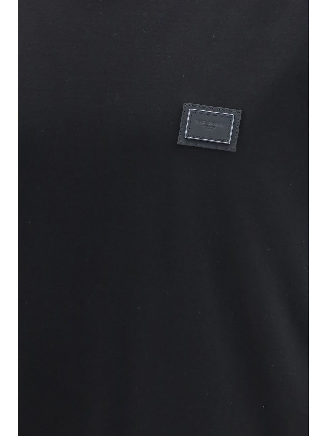 Cotton T-shirt with logo plaque 3