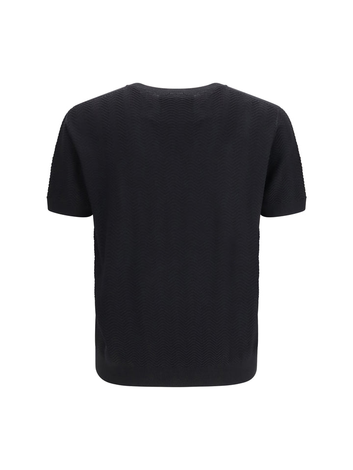 Short-sleeved cotton and silk Sweater 2