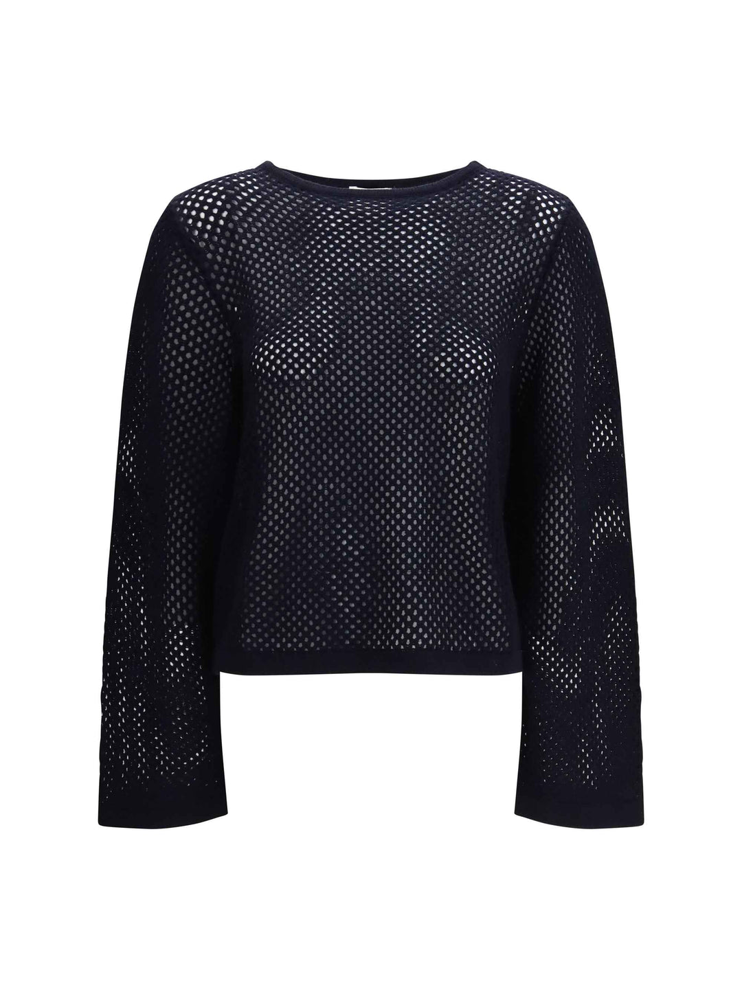 perforated boatneck Jumper