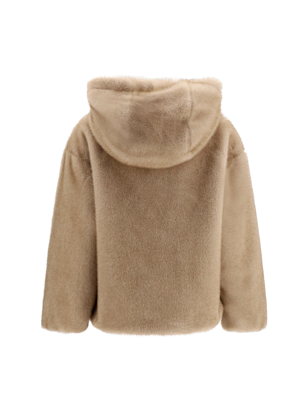 Hooded Jacket in eco-fur 2